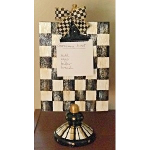 My Own HP Courtly Message Board & Chalk Board with MacKenzie-Childs Ribbon Bow   232888850349